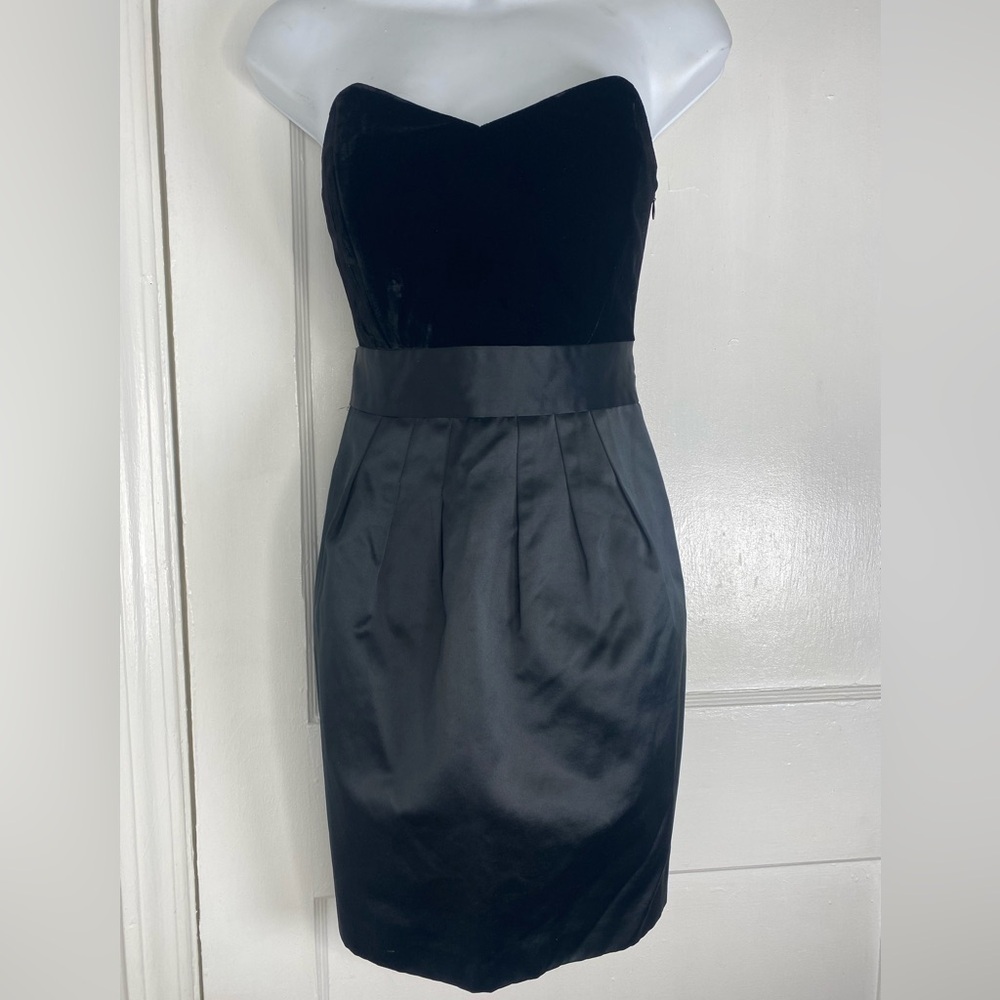 Theory Black Strapless Dress